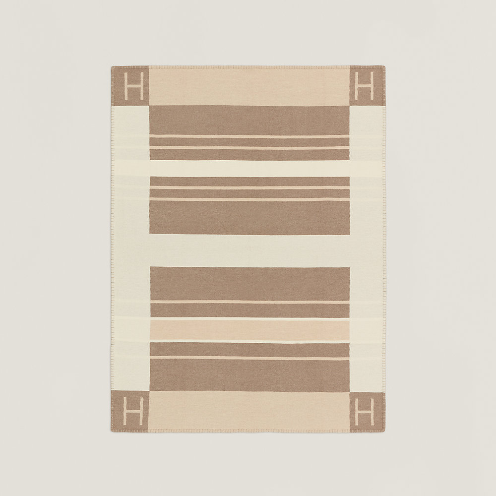 Avalon Cab blanket - Blue | Hermès UK